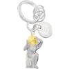O meta[l]morphose METALMORPHOSE - Portachiavi con segno zodiacale Acquario, segno astrologico dell'Acquario, regalo per uomo, donna e bambino, argento, taglia unica