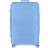Movom Inari Valigia Grande Blu 54 x 78 x 32 cm Rigida Polipropilene Chiusura TSA 113L 5,44 kg 4 ruote doppie, blu, Taglia unica, Valigia grande