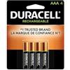 Duracell - Batterie AAA ricaricabili - Batteria tripla A a lunga durata, multiuso per la casa e il business - 4 pezzi