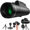 Tonsiny Telescopio monoculare HD, monocolo tascabile impermeabile per adulti con adattatore telefonico e treppiede, monocolo ad alta potenza, mini zoom monoculare per birdwatching caccia escursionismo
