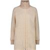 CMP - Giacca lunga da donna in Wooltech, Vaniglia Mel., 52