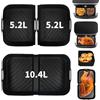 KAHEIGN 3 Pezzi Teglie in Silicone per Friggitrice ad Aria per Ninja Flex AF500EU, 2Pz 5,2L + 1Pz 10,4L Grande Rivestimenti Riutilizzabili per Friggitrice ad Aria per AF500EU AF500EUCP Cassetto