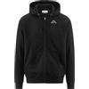 Kappa - Felpa con Cappuccio e Zip, Uomo, Nero, Cotone, Sportstyle, LOGO JACK SLIM, Taglia: S