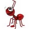 Dekohelden24 Metallo con calamita per Frigorifero, Colore Rosso, Dimensioni: 7 x 7,5 x 8,5 cm (Lunghezza x Larghezza x Altezza), Formiche Rosse