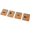 Mopec - Quaderno a spirale Men Style, 4 modelli, 8,5 x 10 cm, confezione da 4, Kraft, taglia unica, 4