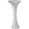 DRW Vaso da pavimento in ceramica in bianco e oro sabbia 70x26x36 cm