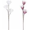 GALILEO Set 12 Fiori di magnolia artificiali in plastica (PE) h. 104 cm, Sibilla