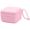 BIBS Scatola per ciuccio con cinghia, porta succhietto e custodia sterilizzatore, 100% senza BPA, materiale per uso alimentare, colore rosa chiaro