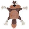 Hafenbande Giocattolo robusto per cani che scricchiolano | giocattolo per cuccioli con pellicola frusciante | Peluche per cani di piccola e media taglia fino a 25 kg | grazioso design scoiattolo