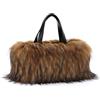 Jywmsc Borsa Tote in Pelliccia Sintetica da Donna Borsa a Tracolla Morbida e Soffice Borsa Hobo con Manico Superiore Borsa a Mano