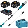 MAKITA DUA200Z - Potatore a batteria ad asta - 160-250 cm - Barra da 20cm - 2x18V 5Ah