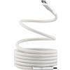 TNB Cavo da USB-C a USB-C con guaina magnetica bianco 150 mm