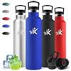 Motswedi Borraccia Termica 1 litro, Acciaio Inox, Borraccia con Cannuccia, a prova di perdite, Bottiglia Termica, Doppia Parete, Borracce Termiche, Senza BPA, Borracce per Palestra, Outdoor, Blu reale