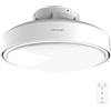 Cecotec Ventilatore da Soffitto con Luce senza Pale Energysilence Lampaero 7500 Seabreeze, 15W, 6 Velocità, Tecnologia Bladeless, Telecomando, Timer, Luce Regolabile, Design Compatto, Brezza Leggera