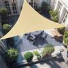 PHYLES Tenda a Vela Ombreggiante Impermeabile Triangolare 3x3x3m, Telo Tenda da Sole Parasole Protezione Raggi UV per Esterno Giardino Terrazza, Beige
