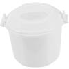 WEKADRIN Cuociriso Microonde Con Coperchio Per Riso Pasta e Verdure Contenitore Versatile e Portatile Per Cottura Facile e Veloce Cucina