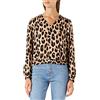 ONLY Onltiana L/S Smock Top Wvn Noos Camicia da Donna, Cloud Dancer/AOP: vima Leo, M