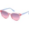 GUESS Occhiali da sole unisex, Rosa lucido, 49 cm