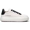 ALEXANDER SMITH Sneaker donna bianca/nera in pelle