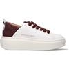 ALEXANDER SMITH Sneaker donna bianca/bordeaux in pelle