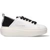 ALEXANDER SMITH Sneaker donna bianca/nera in pelle