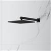 Mariner set soffione doccia in acciaio inox, squadrato, WLS3119-NO+WLS3122-NO, Arya; Kobra; Logica; Otto; Quadra; Tao; Uno nero opaco [Rubinetteria Bagno > Soffioni Doccia]