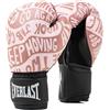 Everlast Guanti da Boxe Everlast Spark 14oz Oro Rosa in similpelle per sacco, colpitori e lezioni fitness, chiusura a strappo, pollice ergonomico e schiuma stampata a iniezione - Originale Everlast