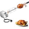 Yapasopu Universale girarrosto per Barbecue Lunghezza Regolabile 56-134 cm 3RPM 2X forchetta Girarrosto per Barbecue girarrosto Elettrico