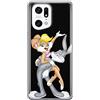 Ert Group custodia per cellulare per Oppo FIND X5 PRO originale e con licenza ufficiale Looney Tunes, modello Lola & Bugs 001 adattato in modo ottimale alla forma dello smartphone, custodia in TPU
