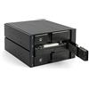 FANTEC 2185 BP-SA2131 SAS I,II + SATA I, II, III backplane per HDD da 3 x 3,5 in un alloggiamento da 2 x 5,25. Con ventola da 70 mm sul retro