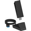 NETGEAR Nighthawk Unità flash WiFi 7 (A9000) - Adattatore USB 3.0 - BE6500 Tri-Band Gigabit Speed (fino a 6,5 Gbps) - Banda a 6 GHz - Funziona con qualsiasi box, router o sistema mesh