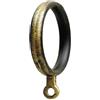 PRENDELUZ Anello forgiato - Anello da 28 mm in Colore Nero e Oro, Ideale per Il Fissaggio, Include 10 Pezzi in Borsa.
