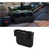CGEAMDY Scatola Portaoggetti per Seggiolino Auto, Portaoggetti Auto, Organizer Universale per Sedile Auto, Accessori con Porta Bevande, per Riporre I Sedili Laterali, Cellulari, Chiavi(Nero)
