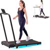 Tvdugim Tapis Roulant Elettrico Pieghevole, 3 in 1 Tapis Roulant con Inclinazione, Telecomando e Doppio Display LED, Design Salvaspazio per Casa e Ufficio, Nessuna Installazione Richiesta (Rosso)