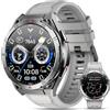 OUKITEL Smartwatch Uomo GPS,Orologio Militare Uomo 1,43" AMOLED Rugged Smart Watch Impermeabile con Chiamate Bluetooth,Altezza/Pressione,24H Monitoraggio,150+ Modalità Sport per Android iOS
