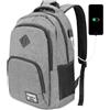 YAMTION Zaini Scuola Unisex Zaino Uomo Donna per Media Ragazzo Ragazza Superiore Università USB Adulti Zaini porta Lavoro Ufficio