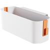 Yitobici Organizer da comodino sospeso, cestini sospesi con 2 ganci rimovibili, resistente per comodino, camera da letto, famiglia e ufficio (Arancione).
