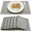 Aoztio Tovagliette Americane Lavabili Set di 6, 30x45 cm, Grigio