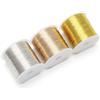VOSSOT Filo di Rame per Gioielli - 0.3mm×100m 3 Rotoli Filo Flessibile per Bijoux in Oro Argento Rame, Filo per Perline, Perfetto per La Realizzazione di Gioielli, Artigianale, Progetti DIY