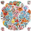 IOSCDH The Amazing World of Gumball - Adesivi impermeabili in vinile per computer portatile, bicicletta, bagagli, confezione da 100 adesivi per bambini