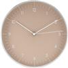 LUUK LIFESTYLE Orologio da Parete Piccolo Moderni (24 cm), Silenzioso senza ticchettio, Regalo per la casa, Ideale per Cucina, Salotto, Soggiorno, Ufficio, con Lancetta dei secondi, Beige e Argento