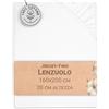 ZOLLNER Lenzuola da letto con angoli - Copriletto con elastico in 160x200 cm - Cotone - lavabile a 95°C - Certificato OEKO-TEX (R)