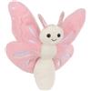 Apricot Lamb Farfalla rosa insetto peluche per bambini, morbido e carino, per bambine e ragazzi, soffice farfalla rosa rosa 19 cm