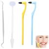 KEWUF Rimozione Tartaro Denti, Kit Pulizia Denti, Rimuovi Tartaro Denti, Pulizia Denti Tartaro per Sbiancante Denti (2 Rimuovi Tartaro, 1 Gancio Dentale, 1 Specchio Dentale)