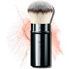 DUcare Pennello per Fondotinta, Pennello Retrattile con Coperchio, Pennello Kabuki, Pennello per Bronzer, Pennello da Viaggio Ideale per fondotinta liquidi (nero3)