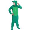 SMIFFYS Costume da coccodrillo, verde, include tuta con cappuccio Halloween