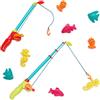 B. toys - Kit del piccolo Fisher - Set di giochi di pesca per bambini - 2 canne da pesca e 8 animali marini - Giocattolo acquatico per bagno, piscina - 3 anni +