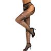 RSLOVE Calze a rete sexy da donna con strass scintillanti, Nero , Taglia unica