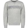 Geographical Norway - Felpa senza cappuccio da uomo a maniche lunghe modello GANTOINE, grigio, S