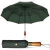 Le Monde du Parapluie - Ombrello pieghevole automatico da uomo - Ombrello triplo, verde, Classic